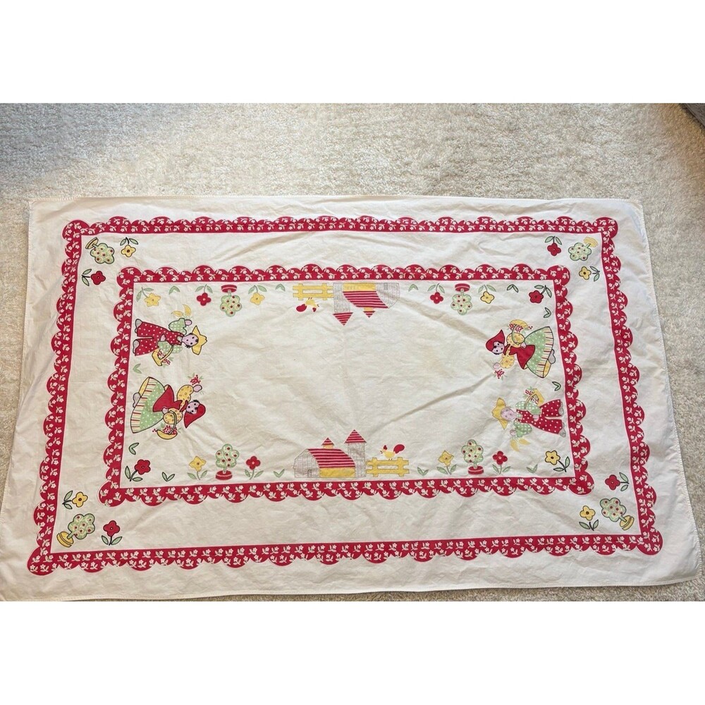 Vintage Hand stitched Dutch table cloth